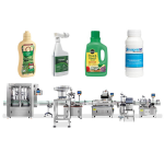 Автоматическая линия розлива, укупорки и маркировки жидких удобрений для пестицидов