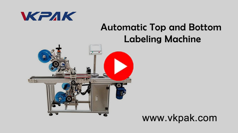 Автоматическая этикетировочная машина сверху и снизу