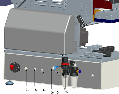 Машина для маркировки пластиковых пакетов с носиком, полуавтоматическая для плоской поверхности