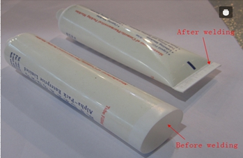 welding samples from ultrasonic tubes sealer сварка с образцами.jpg