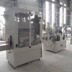 Автоматическая линия розлива и укупорки бутылок с угловым горлом для едких жидкостей