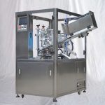 Двухкамерная машина для наполнения и запечатывания тюбиков косметического крема и лосьона