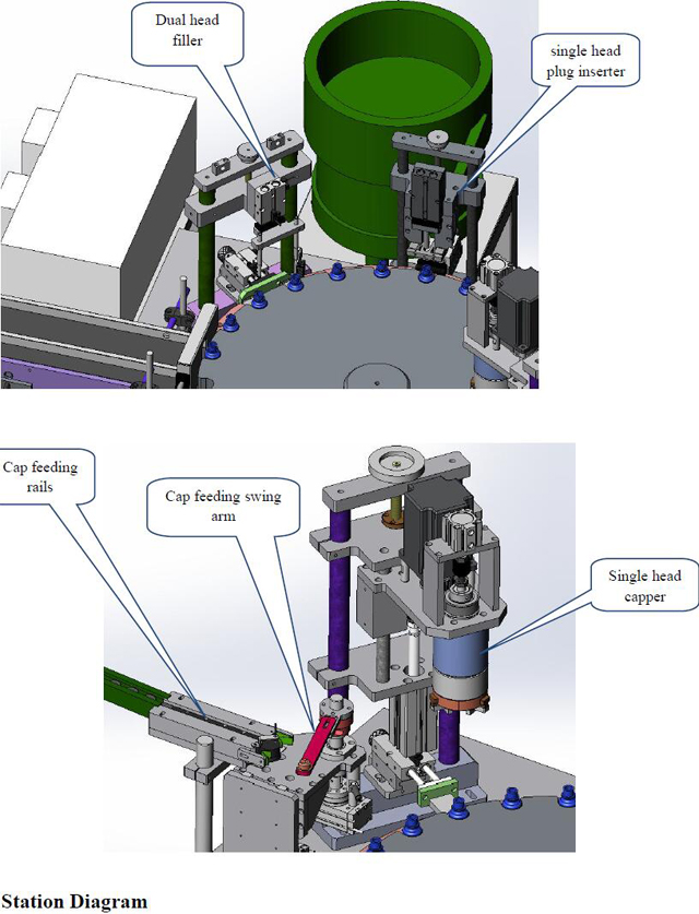 схема станции для наполнителя