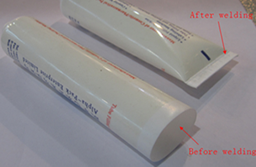 welding samples by ultrasonic tube sealer Образцы сварки ультразвуковым запаивателем труб.jpg