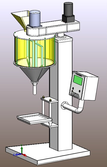 CAD illustration of powder filling machine рисунок иллюстрации для filler.jpg